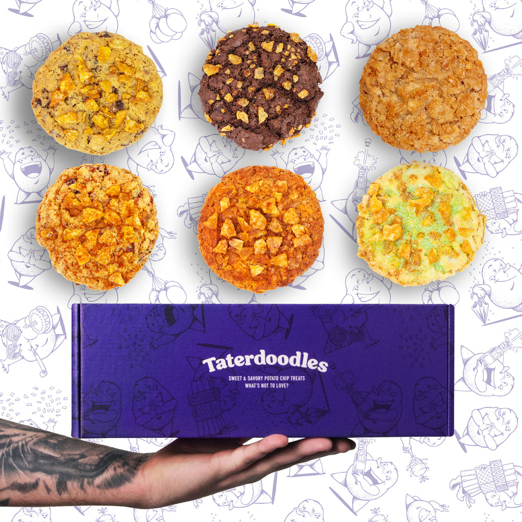 taterdoodles all the way classic combo potato chip cookie gift box